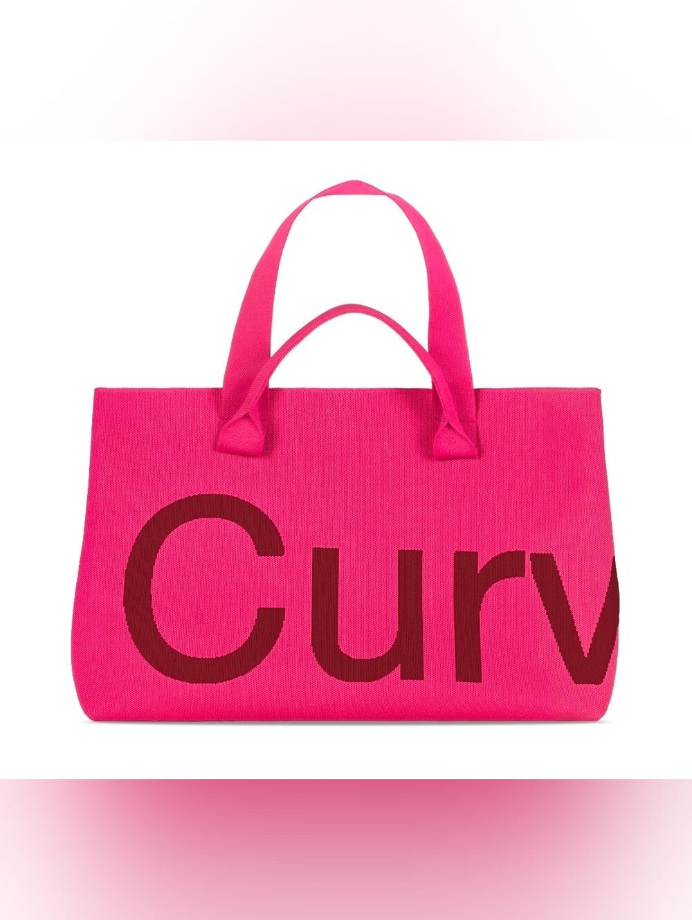 Brand New Curves Tote Bag -  Merlot/Rose Color